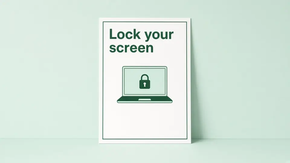 Poster: Lock your screen