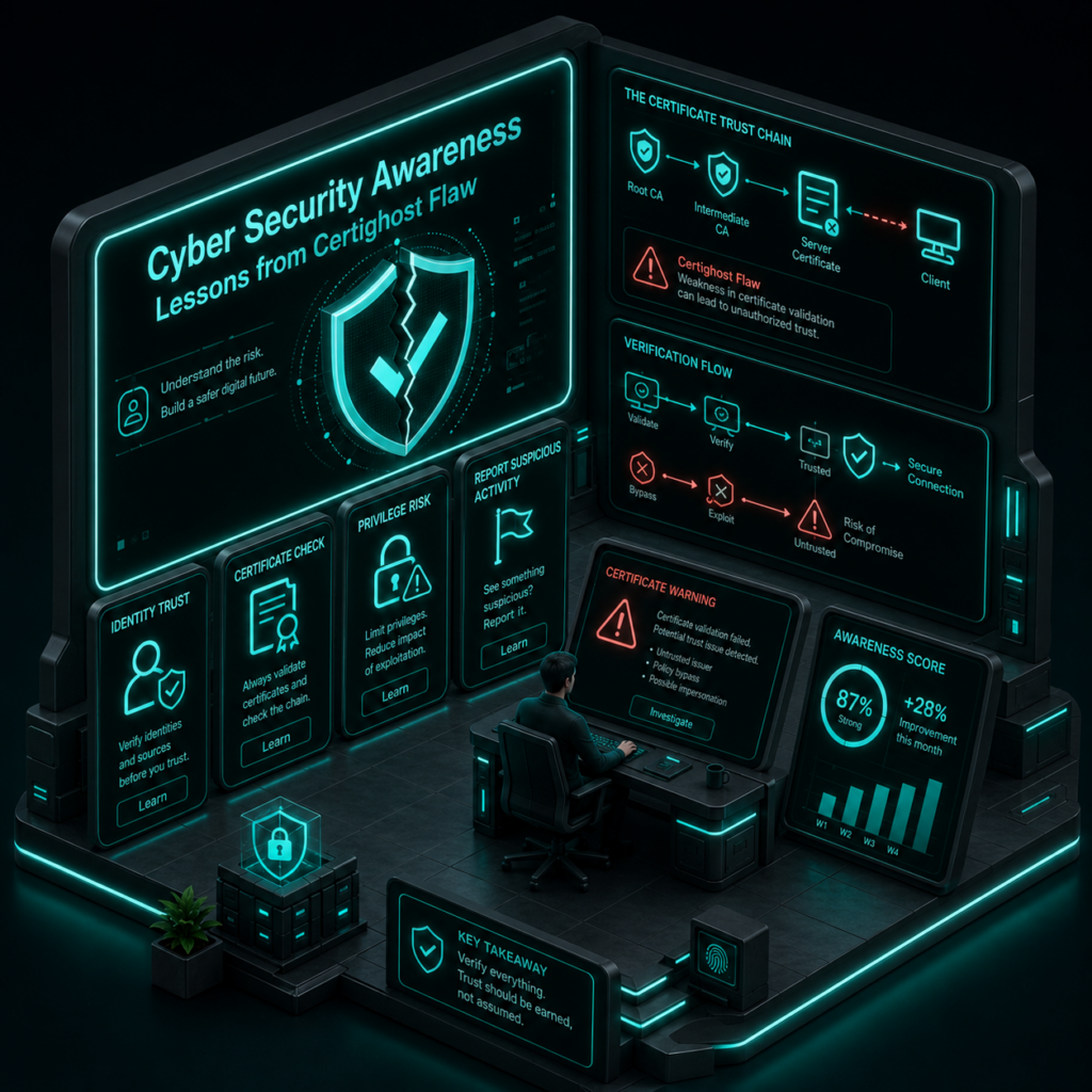Cyber Security Awareness: Lessons from Certighost Flaw