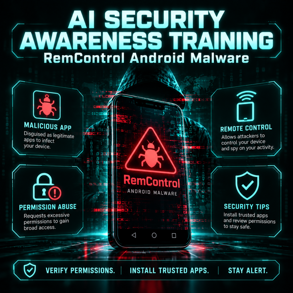 AI Security Awareness Training: RemControl Android Malware
