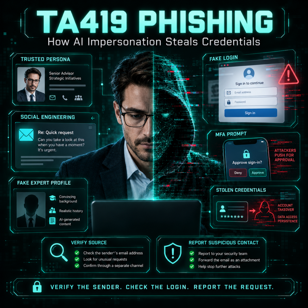 TA419 Phishing: How AI Impersonation Steals Credentials